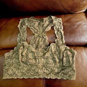 Beautiful bralette by Anemone. Green; worn only once